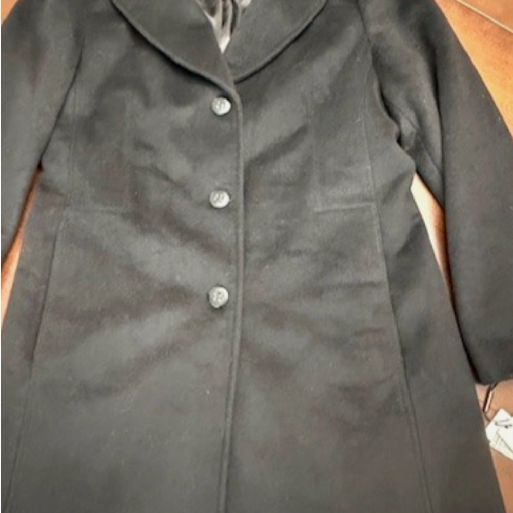 Calvin Klein Cashmere Wool Blend Coat - Picture 2 of 6